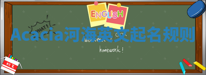 Acacia河海英文起名规则