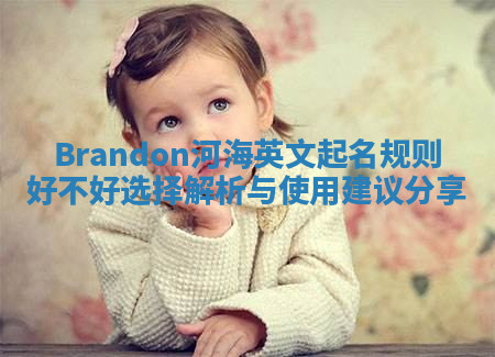 Brandon河海英文起名规则好不好选择解析与使用建议分享