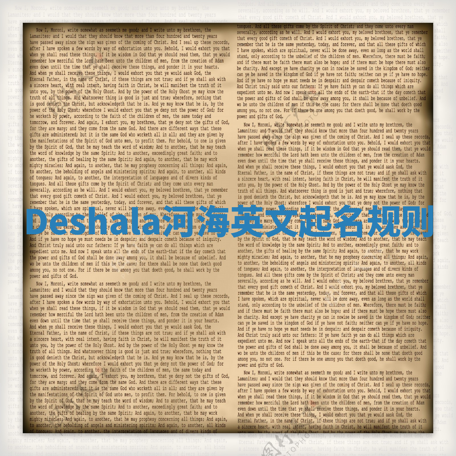 Deshala河海英文起名规则 Deshala河海英文起名规则
