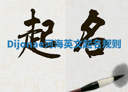 Dijonae河海英文起名规则 Dijonae河海英文起名规则
