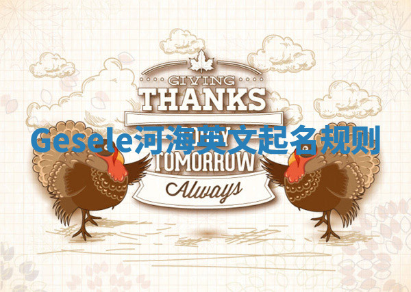 Gesele河海英文起名规则
