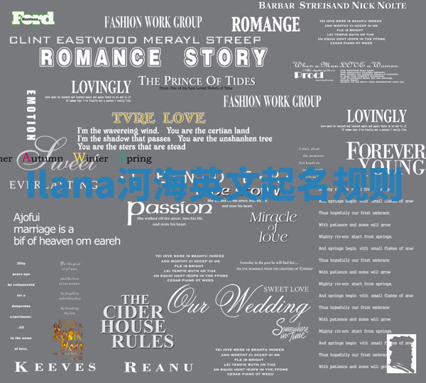 Ilana河海英文起名规则 Ilana河海英文起名规则