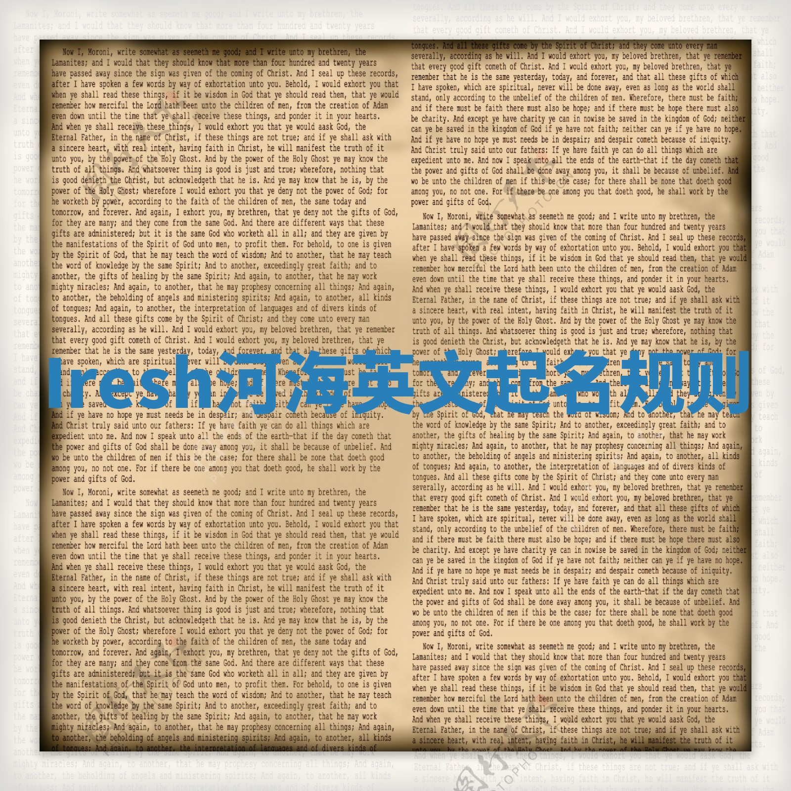 Iresh河海英文起名规则