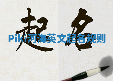 Piki河海英文起名规则 Piki河海英文起名规则