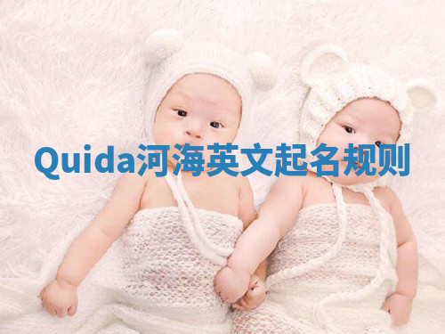 Quida河海英文起名规则 Quida河海英文起名规则